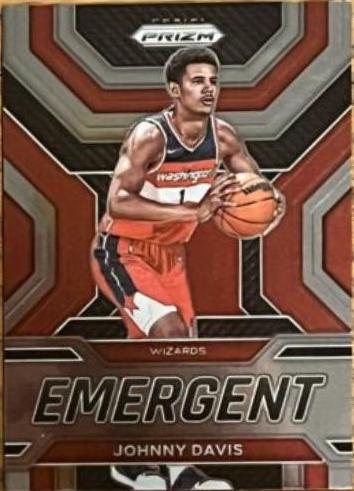 Johnny Davis #13 Basketball Cards 2022 Panini Prizm Emergent
