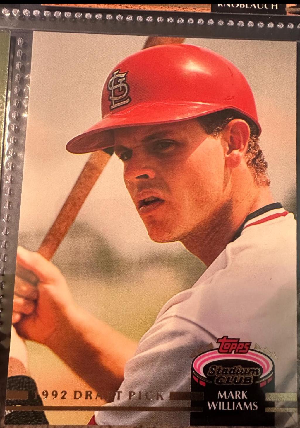 Mark Williams #11 1993 Stadium Club Murphy Baseball