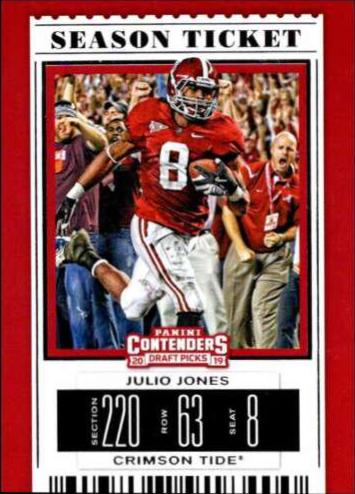 Julio Jones #56 2019 Panini Contenders Draft Picks Football
