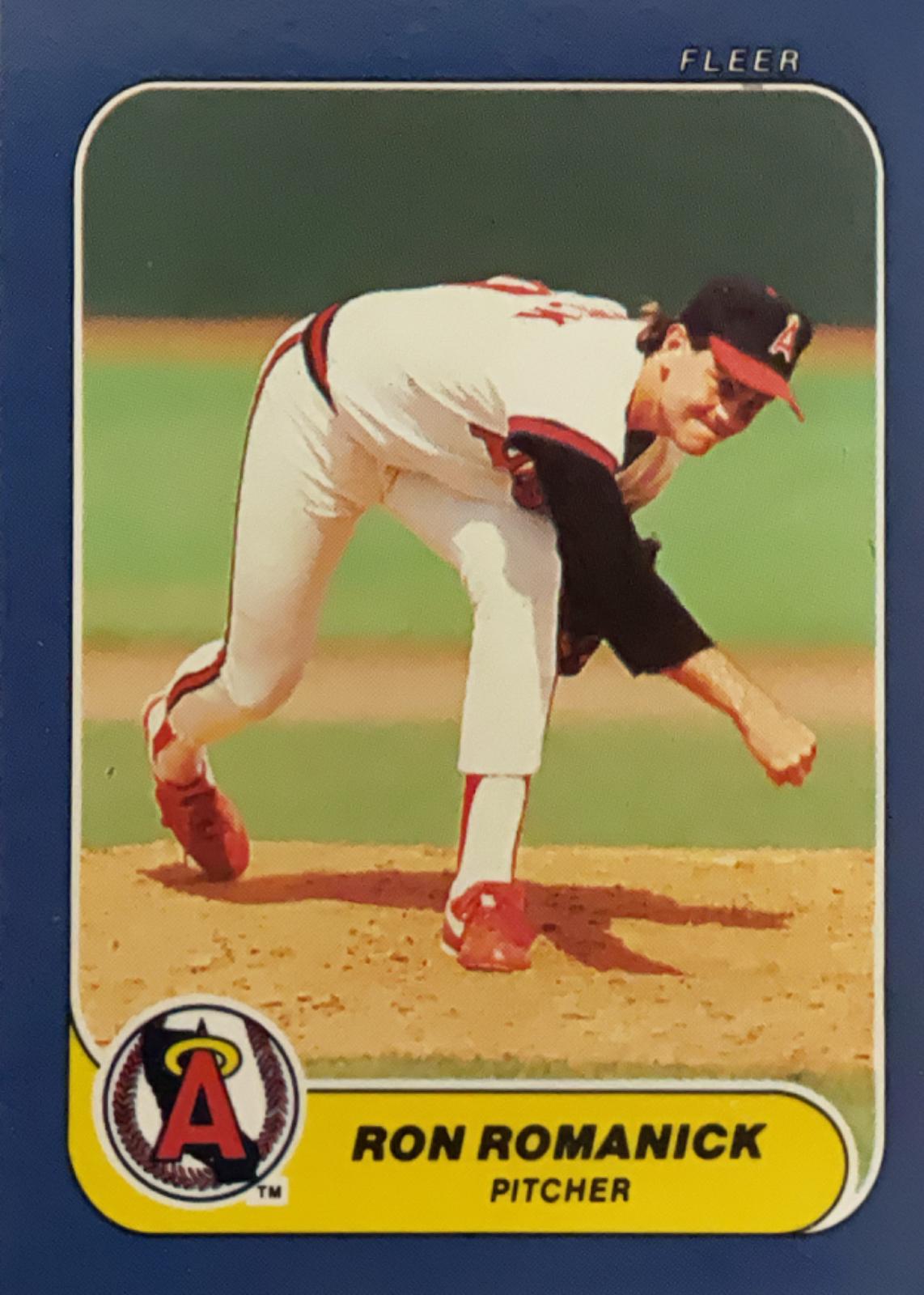 Ron Romanick #34 Baseball Cards 1986 Fleer Mini