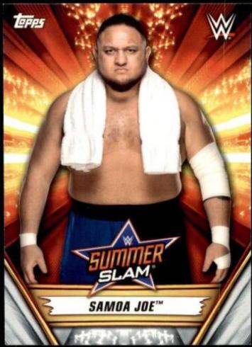 Samoa Joe #39 Wrestling Cards 2019 Topps WWE SummerSlam