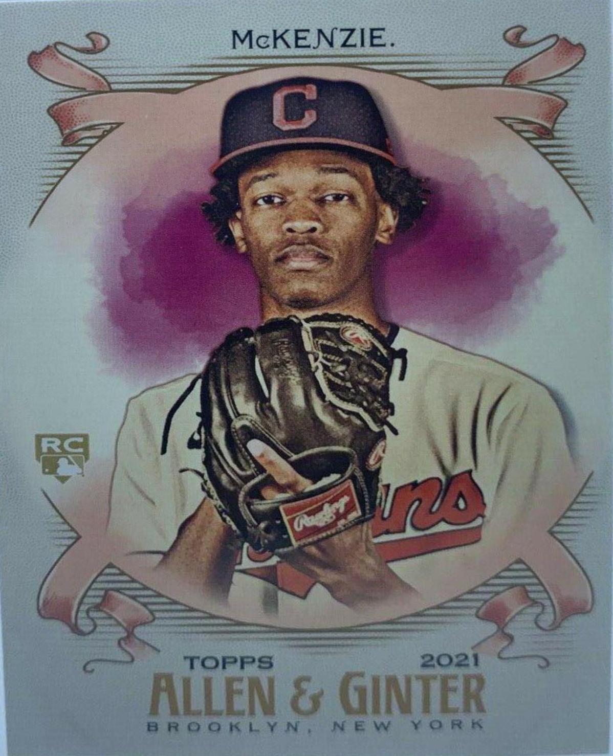 Triston McKenzie #283 Baseball Cards 2021 Topps Allen & Ginter