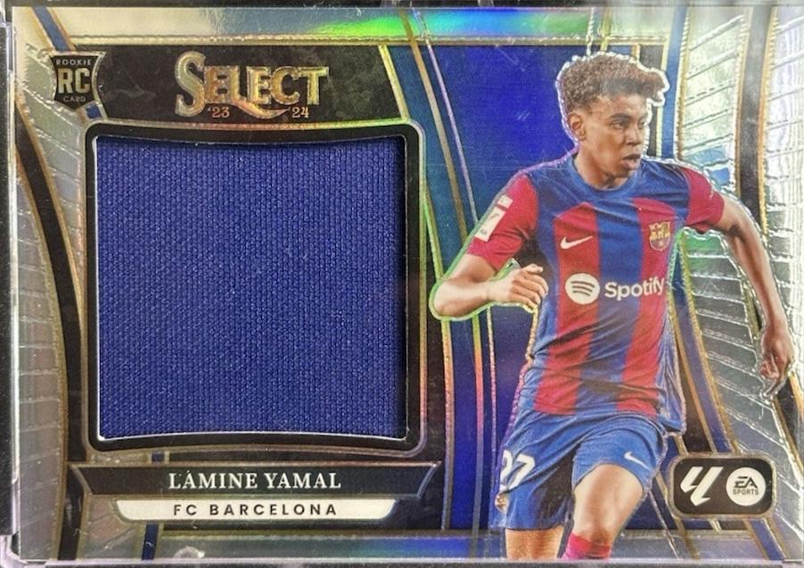 Lamine Yamal #6 Soccer Cards 2023 Panini Select La Liga Jumbo Swatch