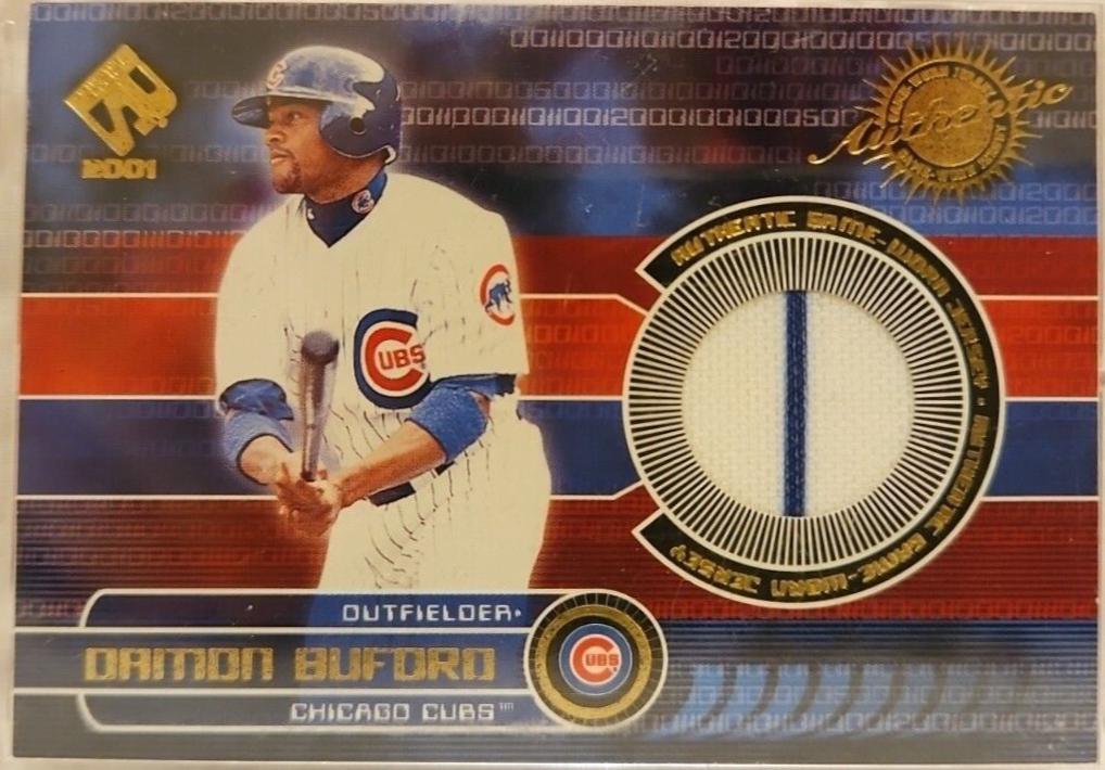 Damon Buford #35 Baseball Cards 2001 Pacific Private Game Used