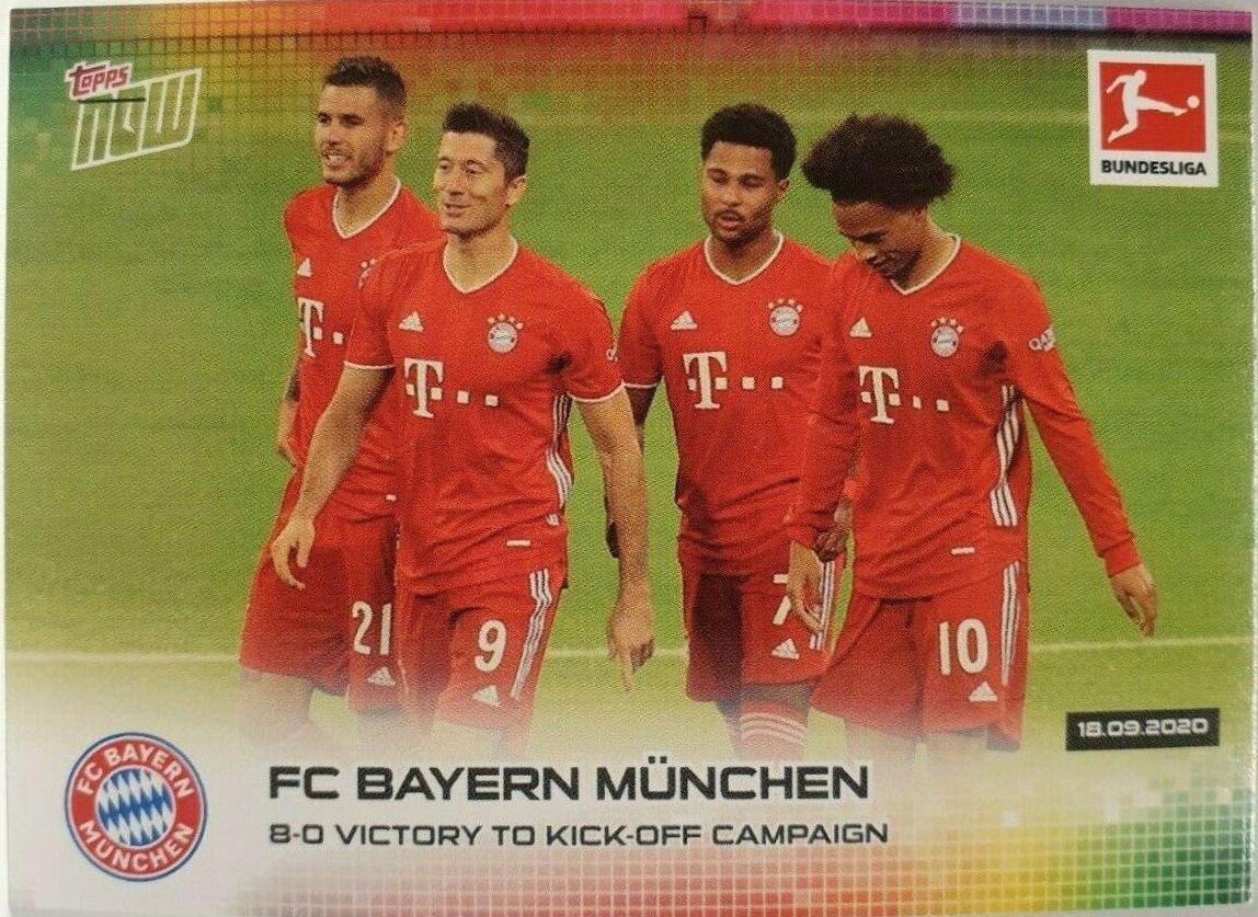 FC Bayern Munchen #1 Soccer Cards 2020 Topps Now Bundesliga