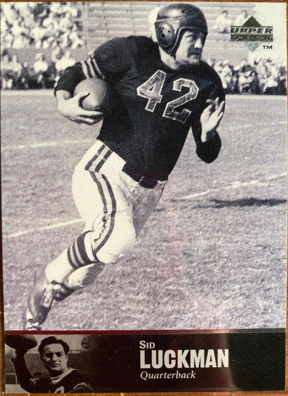 Sid Luckman #47 Football Cards 1997 Upper Deck Legends