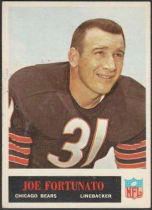 Joe Fortunato #21 Football Cards 1965 Philadelphia