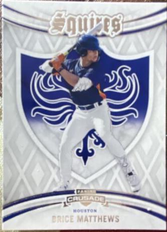 Brice Matthews #5 Baseball Cards 2024 Panini Crusade Squires