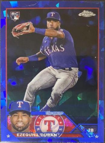 Ezequiel Duran #286 Baseball Cards 2023 Topps Chrome Sapphire