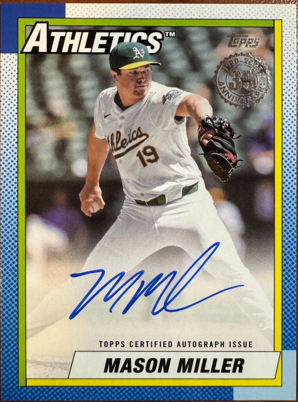Mason Miller #90A-MM 2025 Topps 1990 Autograph Baseball
