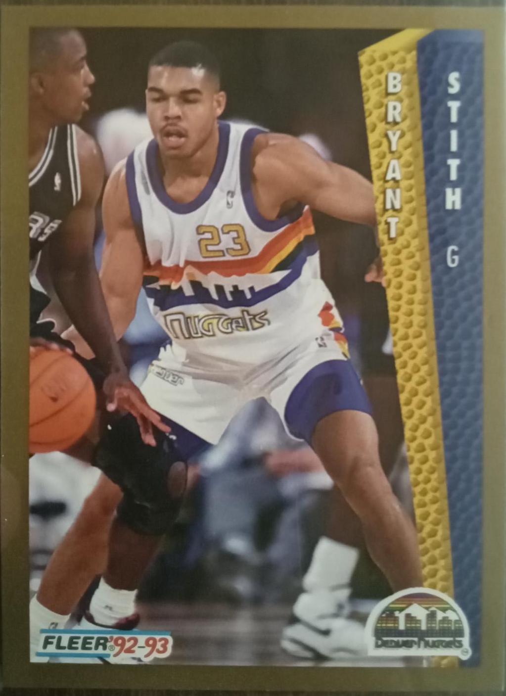 Bryant Stith #332 Basketball Cards 1992 Fleer