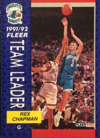 Rex Chapman #374 Basketball Cards 1991 Fleer