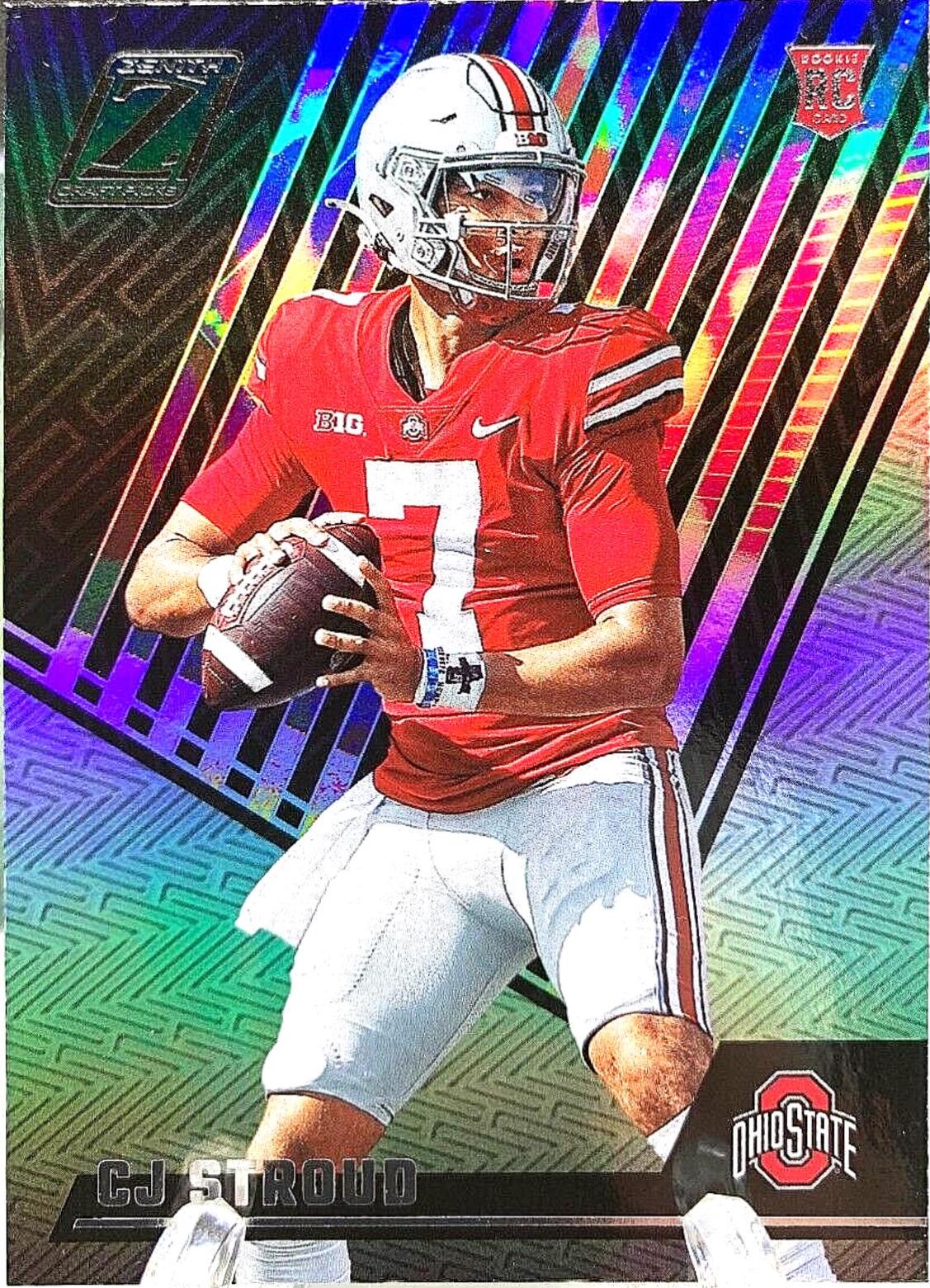 C. J. Stroud #2 Football Cards 2023 Panini Chronicles Draft Picks Zenith