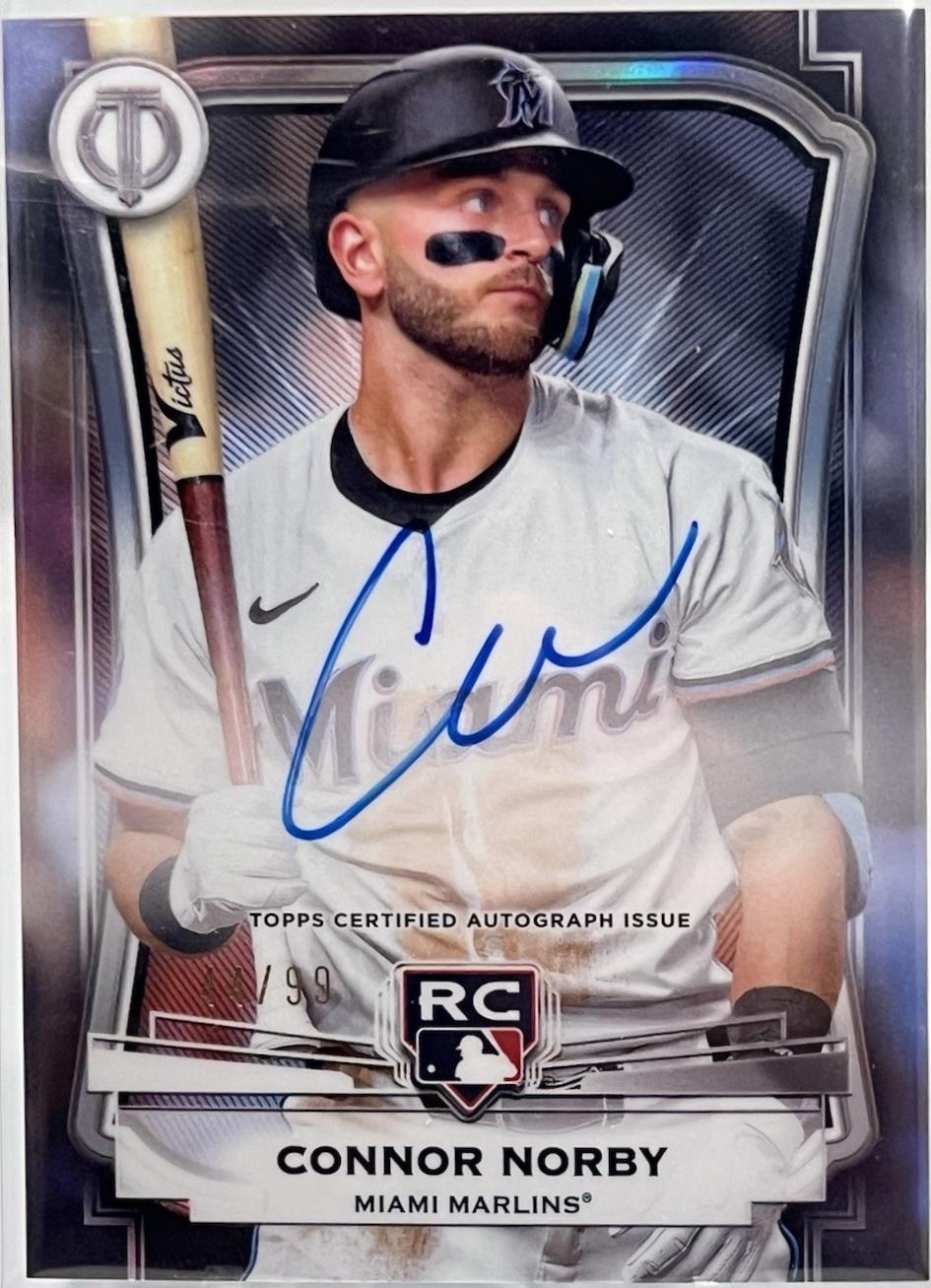 Connor Norby #LIA-CN Baseball Cards 2025 Topps Tribute League Inauguration Autograph