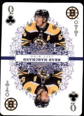 Brad Marchand #Q Hockey Cards 2022 O Pee Chee Playing Cards