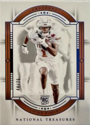 Xavier Worthy #7 Football Cards 2024 Panini National Treasures Collegiate