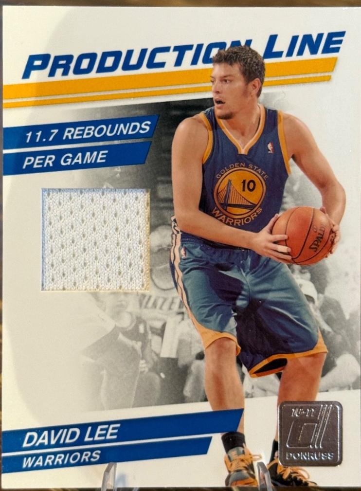 David Lee #24 2010-11 Donruss Basketball Production Line