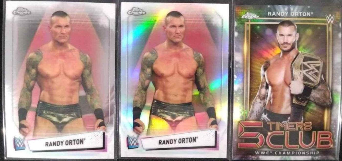 Randy Orton #5T-10 Wrestling Cards 2021 Topps Chrome WWE 5 Timers Club