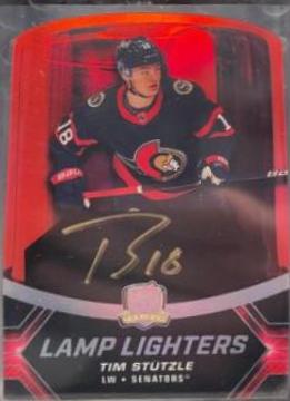 Tim Stutzle #LL-TM Hockey Cards 2020 Upper Deck The Cup Lamp Lighters Autographs