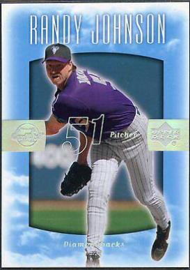 Randy Johnson #58 Baseball Cards 2002 Upper Deck Sweet Spot