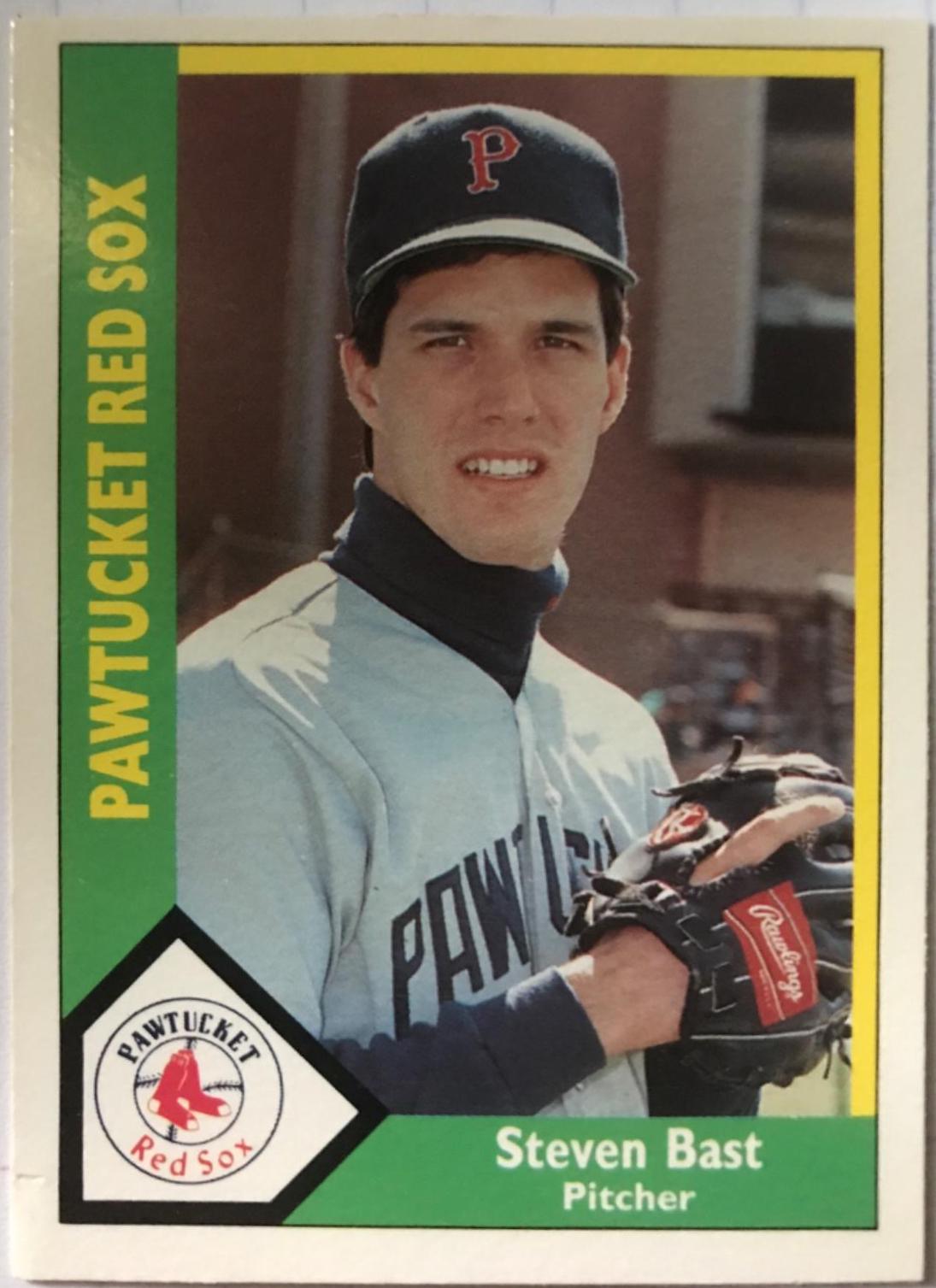 Steven Bast #9 Baseball Cards 1990 CMC Pawtucket Red Sox