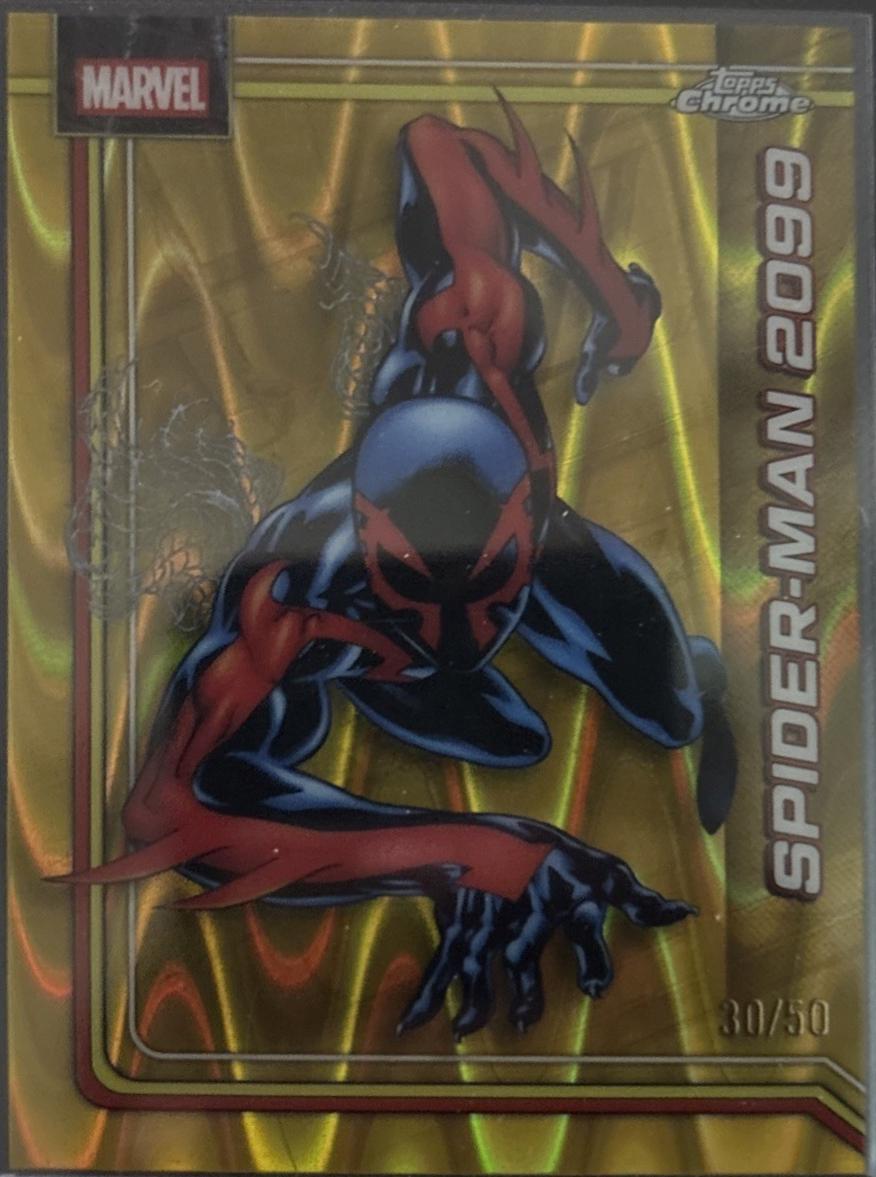 Spider-Man 2099 Gold Wave Refractor