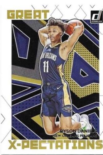 Dyson Daniels #8 Basketball Cards 2022 Panini Donruss Great X Pectations