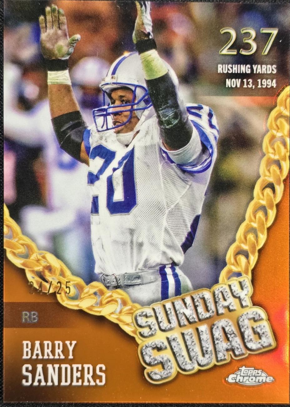 Barry Sanders [Orange Refractor] #SS-15