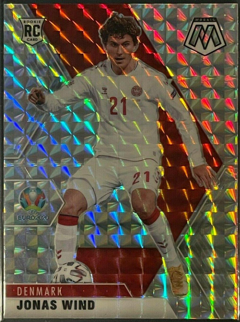 Jonas Wind #38 Soccer Cards 2021 Panini Mosaic UEFA Euro 2020
