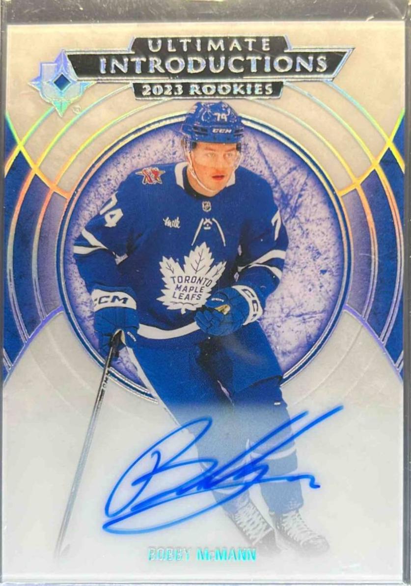 Bobby McMann #UI-60 2023 Upper Deck Ultimate Collection Introductions Autograph Hockey