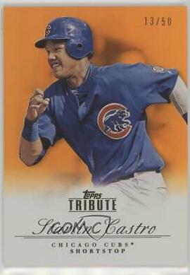 Starlin Castro #11 Baseball Cards 2012 Topps Tribute