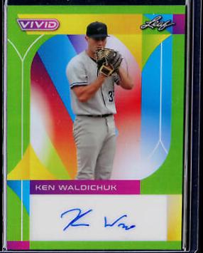 Ken Waldichuk #BA-KW2 2022 Leaf Vivid Autograph Baseball