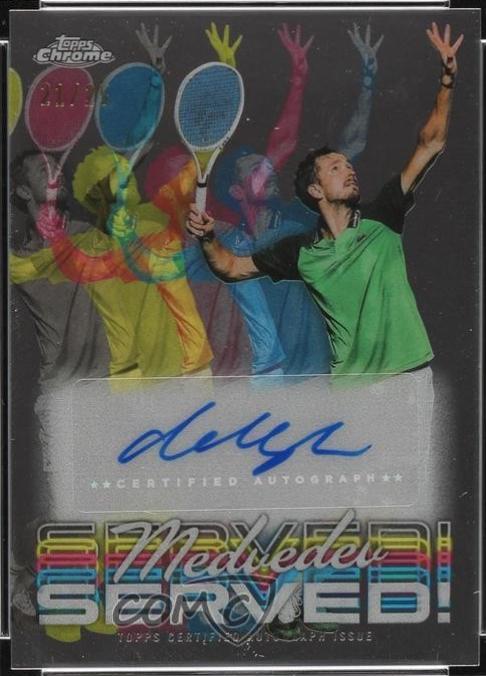 Daniil Medvedev #CSS-DM Tennis Cards 2024 Topps Chrome Served Signature