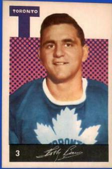 Bob Baun #3 Hockey Cards 1962 Parkhurst