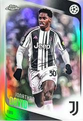Jonathan David [Refractor] #17 Soccer Cards 2025 Topps Chrome UEFA Prices