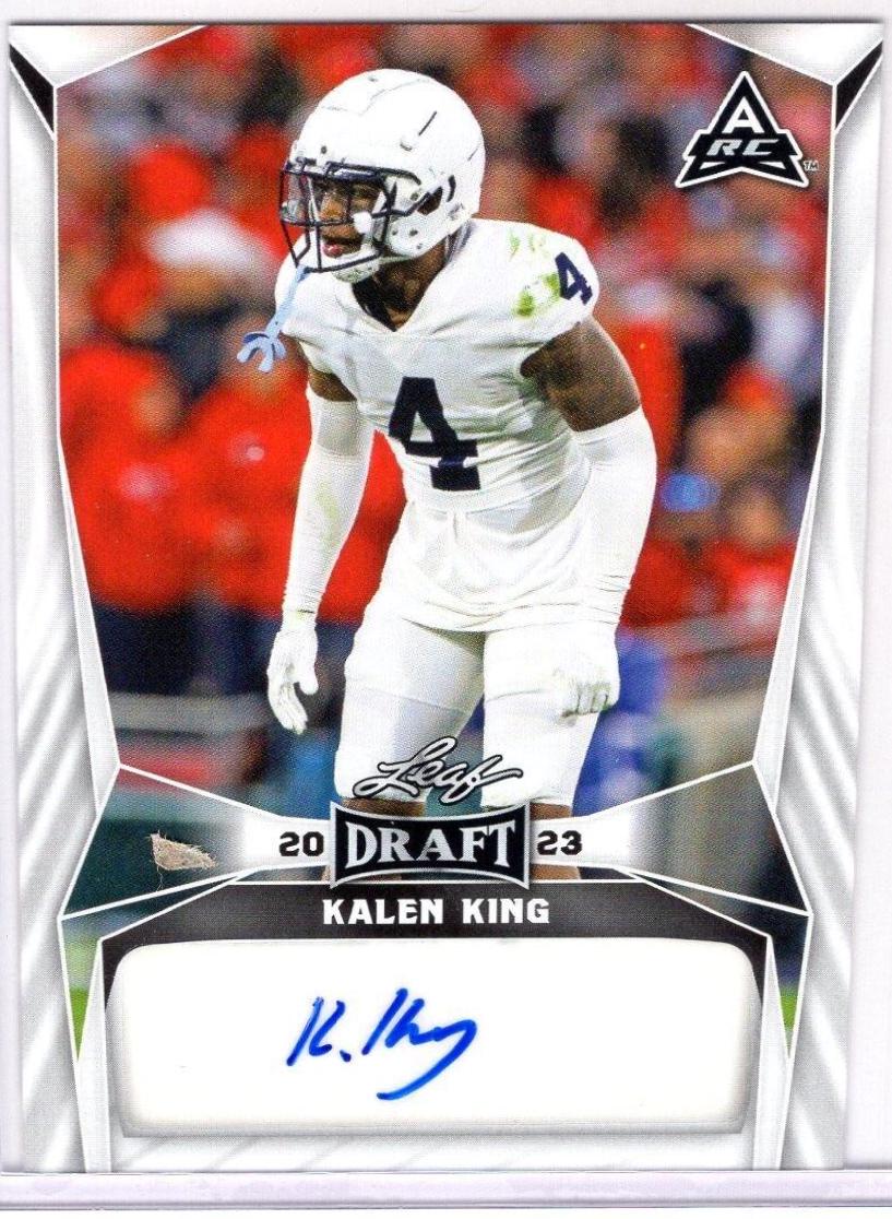 Kalen King #BA-KK1 2023 Leaf Draft Autographs Football