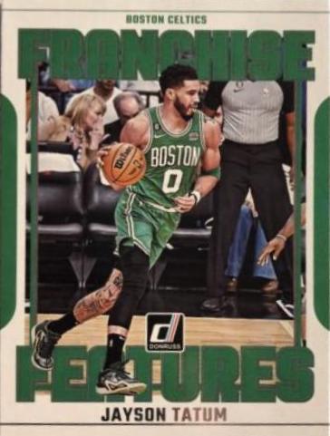 Jayson Tatum #1 Basketball Cards 2023 Panini Donruss Franchise Features