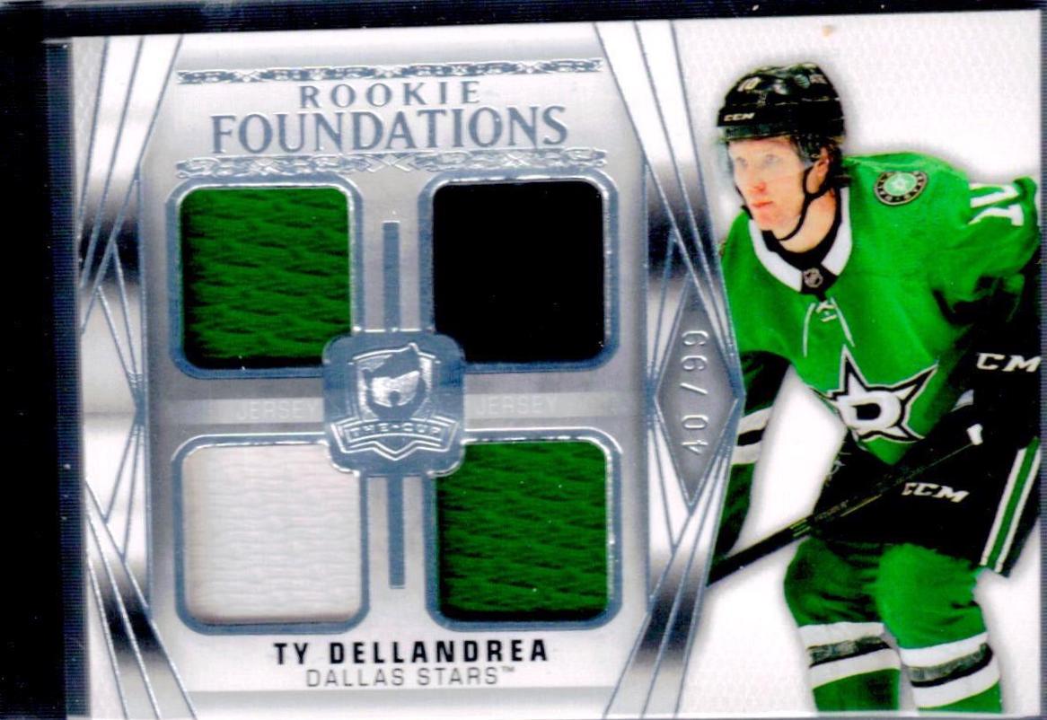 Ty Dellandrea #F-TD Hockey Cards 2020 Upper Deck The Cup Foundations Quad Jersey