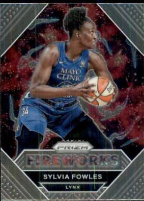 Sylvia Fowles #4 Basketball Cards 2021 Panini Prizm WNBA Fireworks