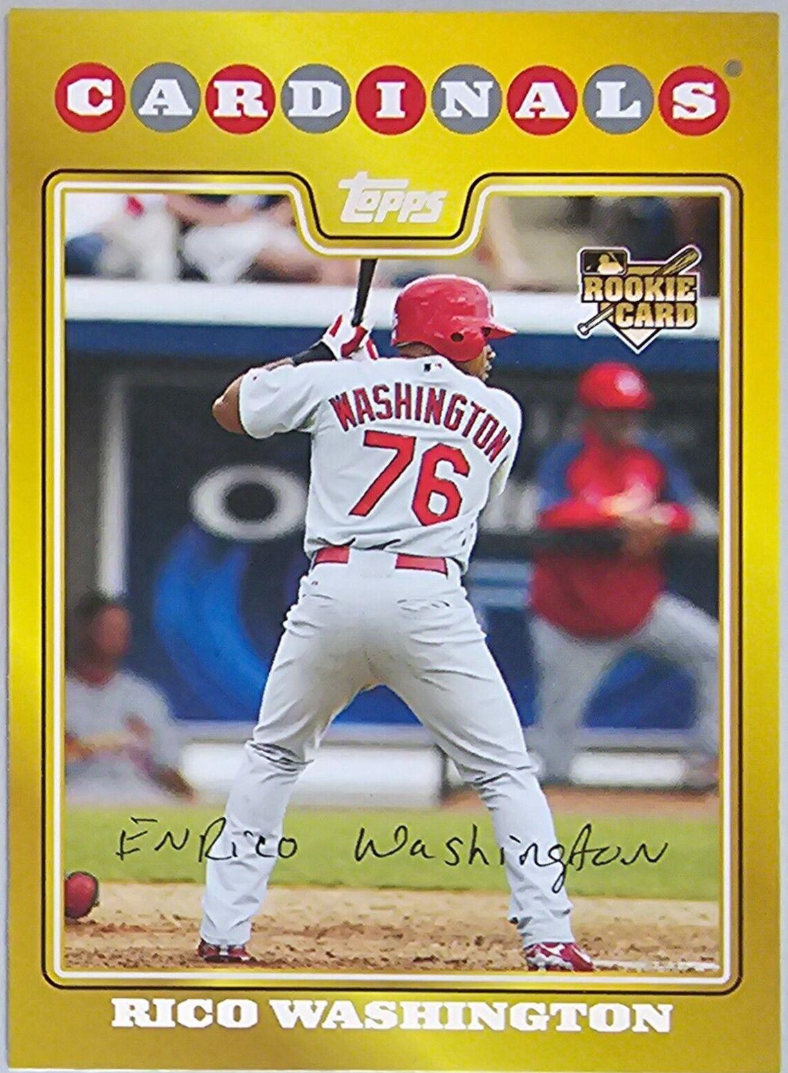 Rico Washington #591 Baseball Cards 2008 Topps