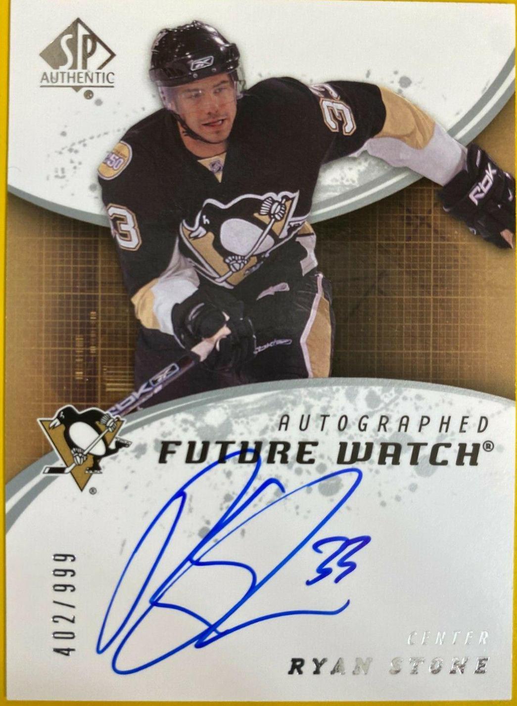 Ryan Stone #211 2008-09 SP Authentic Hockey