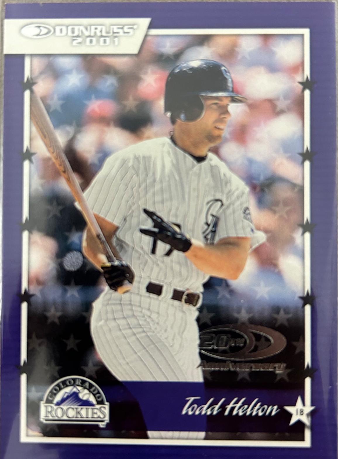 Todd Helton #12 Baseball Cards 2001 Donruss