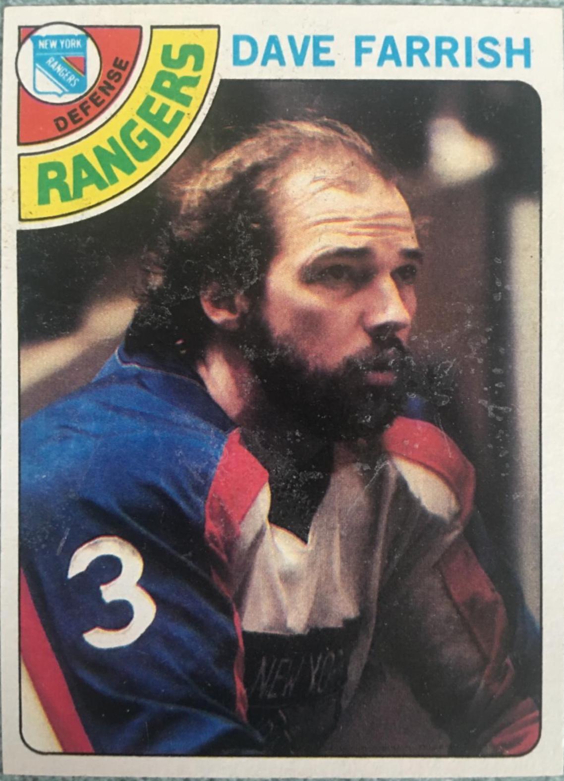 Dave Farrish #41 Hockey Cards 1978 Topps