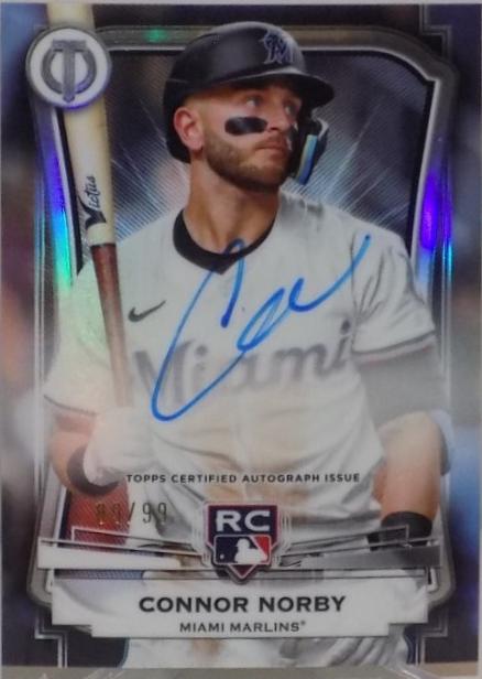 Connor Norby #TA-CN 2025 Topps Tribute Autograph Baseball