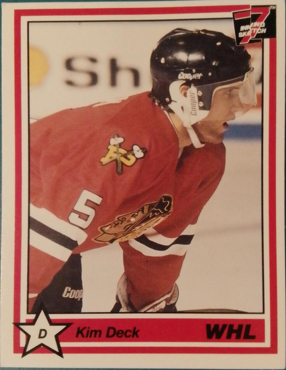 Kim Deck #323 1990 7th Inning Sketch Whl Hockey