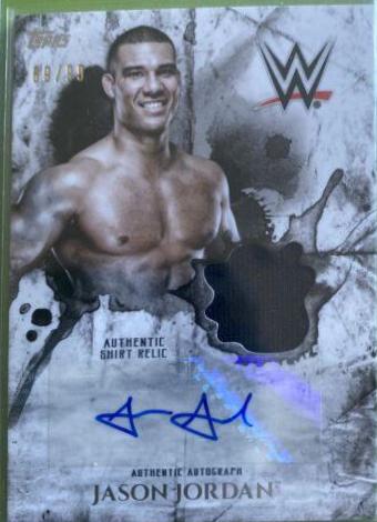 Jason Jordan #UAR-JO Wrestling Cards 2018 Topps WWE Undisputed Autograph Relic
