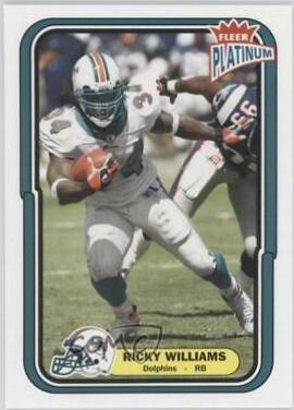 Ricky Williams #18 Football Cards 2004 Fleer Platinum