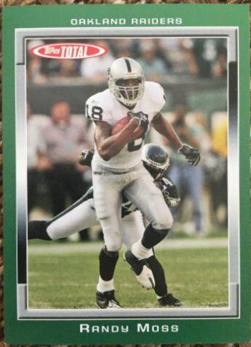 Randy Moss #2 Football Cards 2006 Topps Total