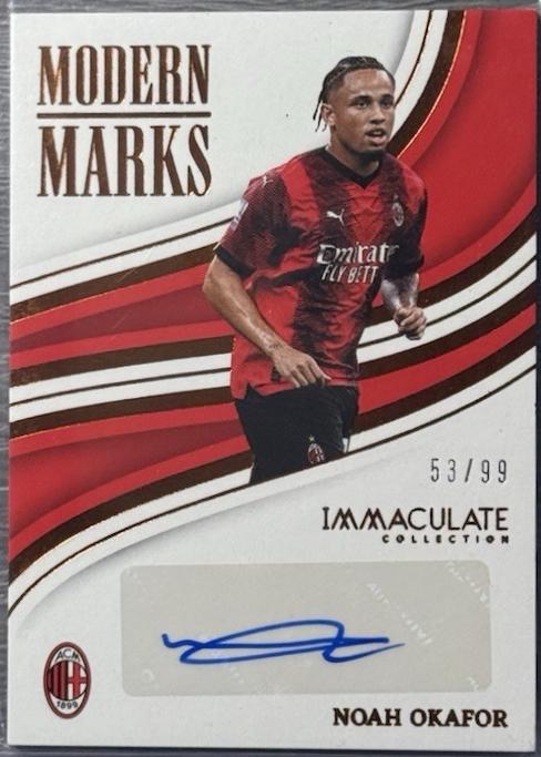 Noah Okafor #14 Soccer Cards 2023 Panini Immaculate Modern Marks