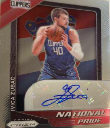 Ivica Zubac #NPS-IVZ Basketball Cards 2020 Panini Chronicles National Pride Signatures
